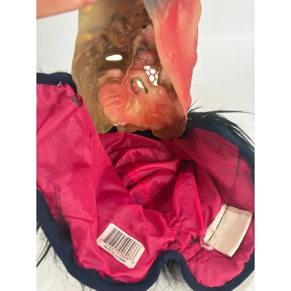 Vintage TopStone Nu-Skin Two Face Demon Halloween Mask Adult Scary Zombie 90s